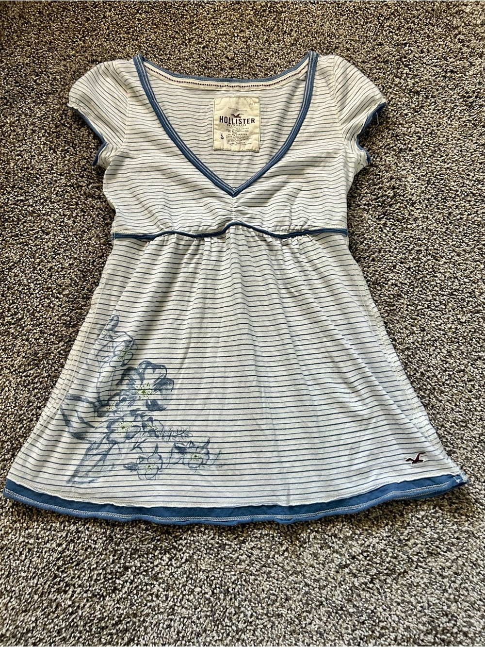 Y2k Hollister Babydoll Top